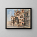Die Basilika San Marco in Venedig - Ludwig Johann Passini — gerahmtes Bild an der Wand