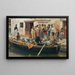 Verkäufer von Kürbissen in Chioggia - Ludwig Johann Passini — gerahmtes Bild an der Wand