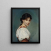 Italienisches Mädchen - Ludwig Knaus — gerahmtes Bild an der Wand