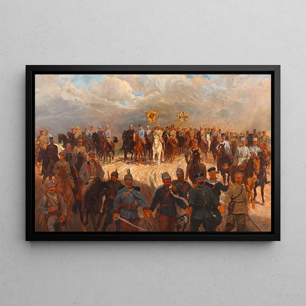 Le grand temps - Ludwig Koch — gerahmtes Bild an der Wand