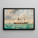Ein kaiserliches und königliches Yacht - Ludwig Rubelli von Sturmfest — gerahmtes Bild an der Wand
