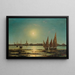Vue de Venise au Clair de Lune - Ludwig Rubelli von Sturmfest — gerahmtes Bild an der Wand