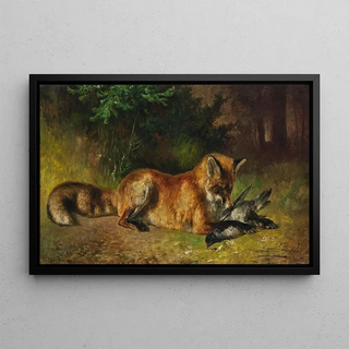 Ludwig Voltz - A Fox with its Prey.webp