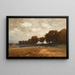 Ein weites Landschaft mit Schafen - Ludwig Willroider — gerahmtes Bild an der Wand