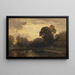 Flusslandschaft - Ludwig Willroider — gerahmtes Bild an der Wand