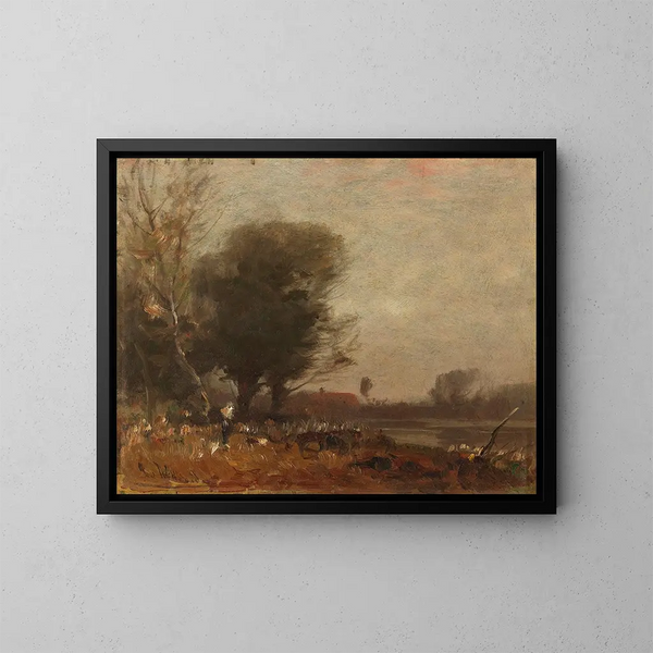 Herbstlandschaft - Ludwig Willroider — gerahmtes Bild an der Wand