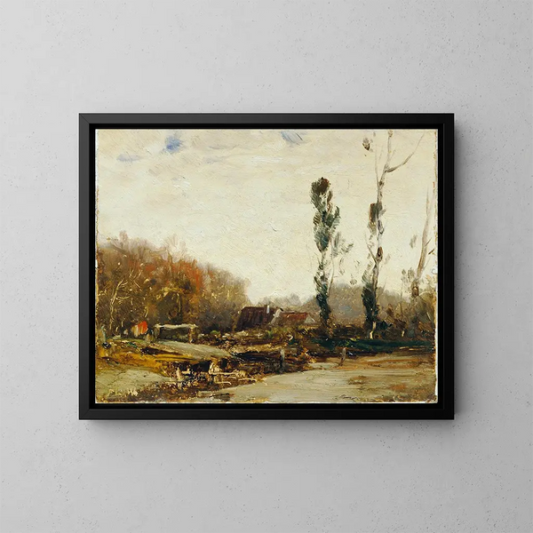 Landschaft bei Bernried - Ludwig Willroider — gerahmtes Bild an der Wand