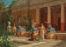 Ein Obstverkäufer im Hof einer pompejanischen Villa - Luigi Bazzani — Ansicht des Kunstwerks