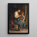 Tissage - Luigi Bechi — gerahmtes Bild an der Wand