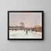 La Première neige d'hiver - Luigi Loir — gerahmtes Bild an der Wand