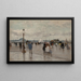 La sortie de Paris Porte d'Asnières - Luigi Loir — gerahmtes Bild an der Wand