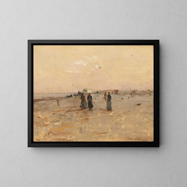Sur la plage - Luigi Loir — gerahmtes Bild an der Wand