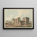Tempel der Antike in Agrigent - Luigi Mayer — gerahmtes Bild an der Wand