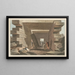 Innenansicht des Jupiter-Ammon-Tempels - Luigi Mayer — gerahmtes Bild an der Wand
