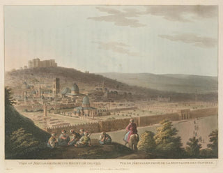 Ansichten von Jerusalem vom Ölberg - Luigi Mayer — Ansicht des Kunstwerks