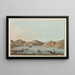 Westliches Hafenbild der Insel Samos - Luigi Mayer — gerahmtes Bild an der Wand