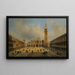 Venedig, Blick auf den Markusplatz - Luigi Querena — gerahmtes Bild an der Wand