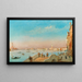 Venedig, die Riva degli Schiavoni - Luigi Querena — gerahmtes Bild an der Wand