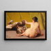 Spielen mit dem Tiger - Luis Ricardo Falero — gerahmtes Bild an der Wand