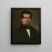 Portrait von Wilhelm Wenz - Lukas Kirner — gerahmtes Bild an der Wand