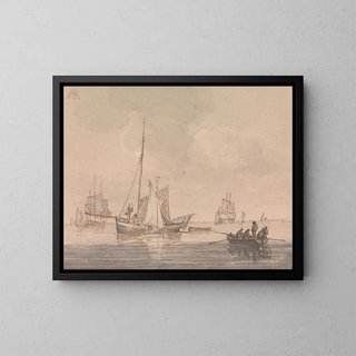 Navigation par temps calme - Luke Clennell — gerahmtes Bild an der Wand