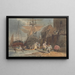 Schiffe am Kai mit Passagiere, die an Land gehen - Luke Clennell — gerahmtes Bild an der Wand