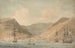 Vue de Jamestown Sainte-Hélène depuis la mer avec des navires - Luke Clennell — Ansicht des Kunstwerks