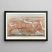 Die Stadt Boston - Lyman W Atwater — gerahmtes Bild an der Wand