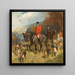 M. und Mme Lewis Priestman bei der Jagd mit den Hügeln von Derwent in einer Landschaft - John Charlton — Wandpräsentation des Kunstwerks