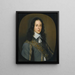 Porträt von Thomas Belasyse im Alter von 24 Jahren, später 1. Graf Fauconberg 1627-1700 - M. D. Hout — gerahmtes Bild an der Wand