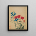 Gentiana bleue et lychnis rouge - Ma Yuanyu — gerahmtes Bild an der Wand