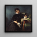 Madame Anna Seekamp, die Schwester der Künstlerin - Bertha Wegmann — gerahmtes Bild an der Wand