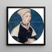 Madame Jane Small - Hans Holbein der Jüngere — gerahmtes Bild an der Wand