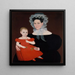 Madame Mayer und ihre Tochter - Ammi Phillips — gerahmtes Bild an der Wand