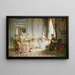 Die Stickkurs - Madeleine Jeanne Lemaire — gerahmtes Bild an der Wand