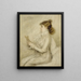 Portrait von Sarah Bernhardt 1844-1923 Schauspielkünstlerin - Madeleine Cartailhac — gerahmtes Bild an der Wand