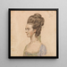 Mademoiselle Barbara Hill 1838 - John Smart — gerahmtes Bild an der Wand