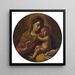 Madone und Kind - Simone Cantarini — gerahmtes Bild an der Wand