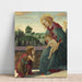 Reproduktion des Gemäldes Madonnen- und Kindertafel mit dem jungen Johannes dem Täufer - Sandro Botticelli