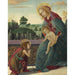 Reproduktion des Gemäldes Madonnen- und Kindertafel mit dem jungen Johannes dem Täufer - Sandro Botticelli