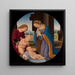 Madonna verehrend das Kind mit dem heiligen Kind Johannes dem Täufer und einem Engel - Lorenzo di Credi — Wandpräsentation des Kunstwerks