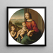 Madonna und Kind mit dem heiligen Johannes dem Täufer Kind - Meister der Klage von Scandicci — Wandpräsentation des Kunstwerks
