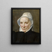 Portrait einer alten Frau - Maerten de Vos — gerahmtes Bild an der Wand