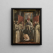 Saint Didaque erhält den Ordensmantel - Maerten de Vos — gerahmtes Bild an der Wand