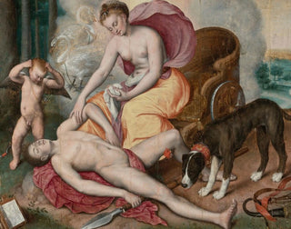 Venus und Adonis - Maerten de Vos — Ansicht des Kunstwerks