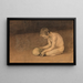 Junge mit Schädel - Magnus Enckell — gerahmtes Bild an der Wand