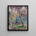 Blick auf den Park von San Remo - Magnus Enckell — gerahmtes Bild an der Wand