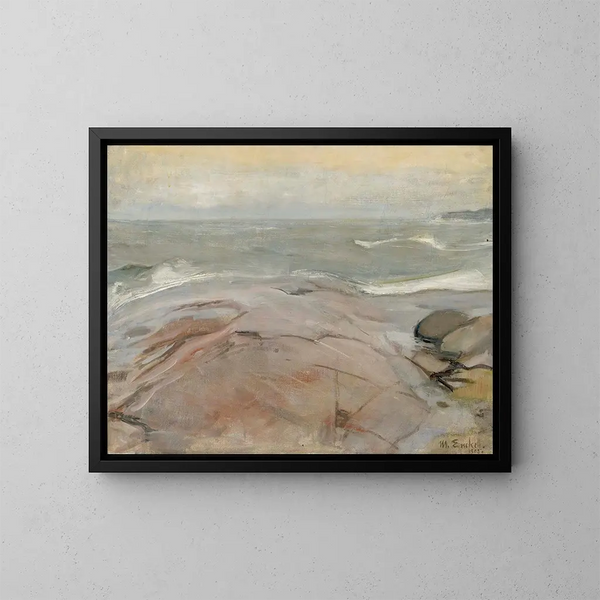 Meereslandschaft vom Insel Suursaari - Magnus Enckell — gerahmtes Bild an der Wand