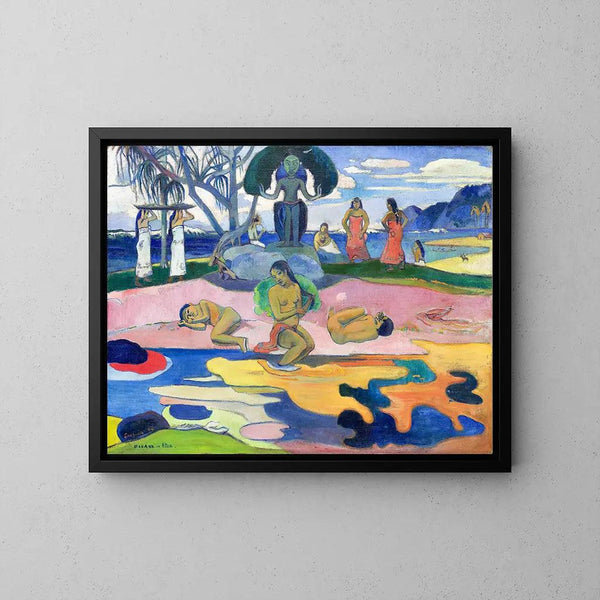 Mahana no atua jour de dieu de Paul Gauguin | Reproduction Tableau Décoration murale affiche copie