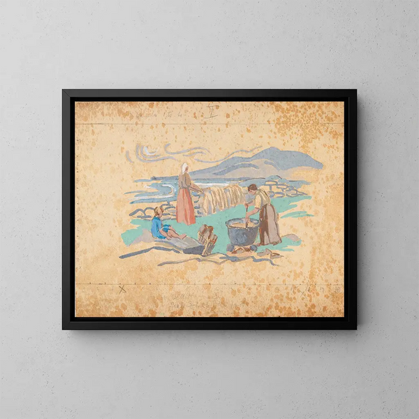 Laine blanchie - Mainie Jellett — gerahmtes Bild an der Wand